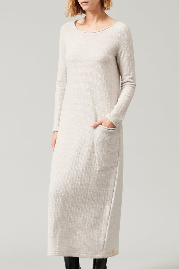 Transit Par Such Abito Lungo In Maglia Di Lana E Viscosa Jacquard Microfantasia | 1013. – Transit