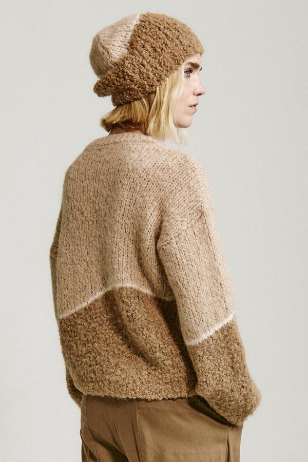 Transit Par Such Berretto Tricot In Filato Di Alpaca Naturale Con Texture Bouclè | 1013 – Transit