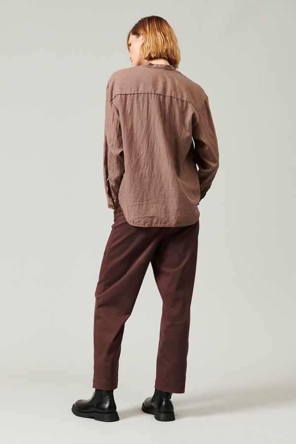 Transit Par Such Camicia Collo Alla Coreana In Misto Seta | 1013.CFDTRYL211.26 – Transit