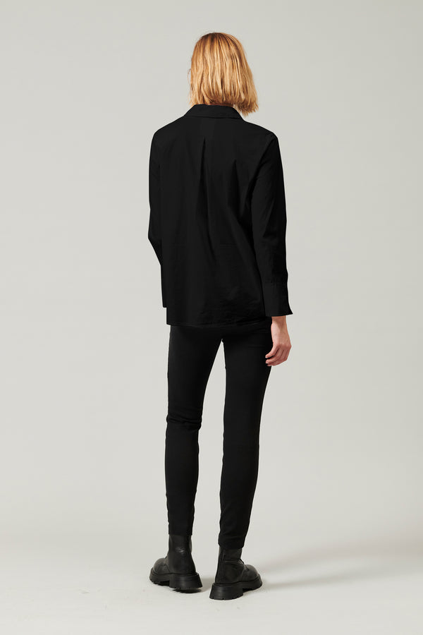 Transit Par Such Camicia Lunga In Popeline Di Cotone Stretch | 1013.CFDTDY-5003.901 – Transit