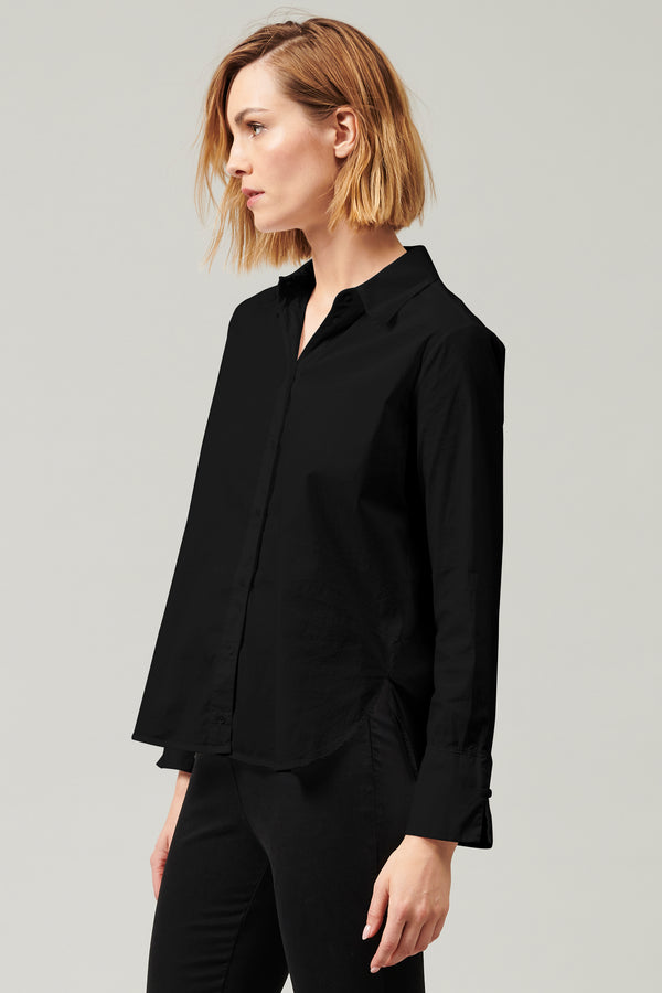 Transit Par Such Camicia Lunga In Popeline Di Cotone Stretch | 1013.CFDTDY-5003.901 – Transit