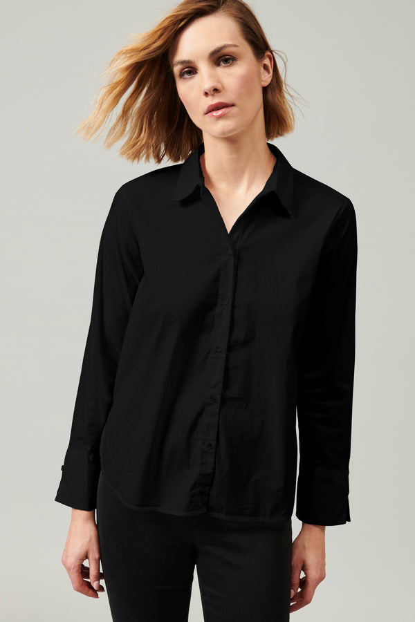 Transit Par Such Camicia Lunga In Popeline Di Cotone Stretch | 1013.CFDTDY-5003.901 – Transit