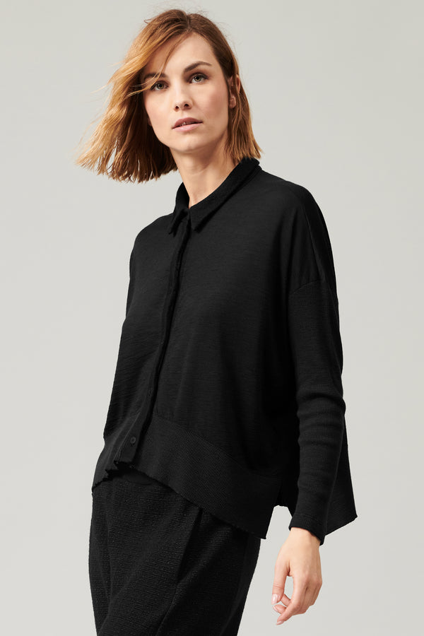 Transit Par Such Camicia Over In Jersey Di Lana Con Manica E Fondo In Costina | 1013.CF – Transit