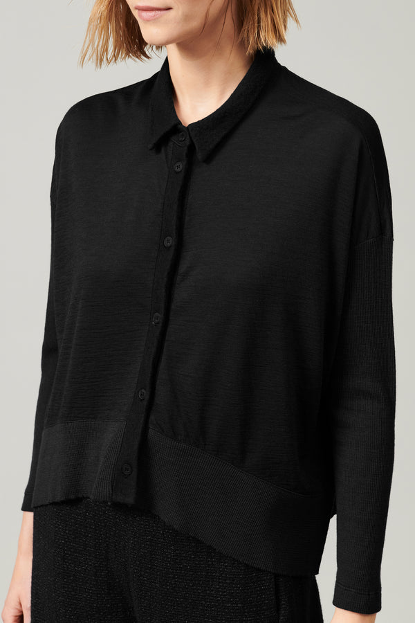 Transit Par Such Camicia Over In Jersey Di Lana Con Manica E Fondo In Costina | 1013.CF – Transit