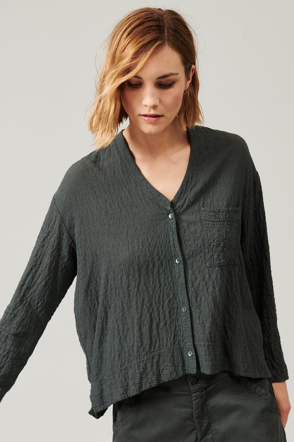 Transit Par Such Camicia Stondata In Goffrato Di Di Misto Lana Stretch | 1013.CFDTRYP25 – Transit