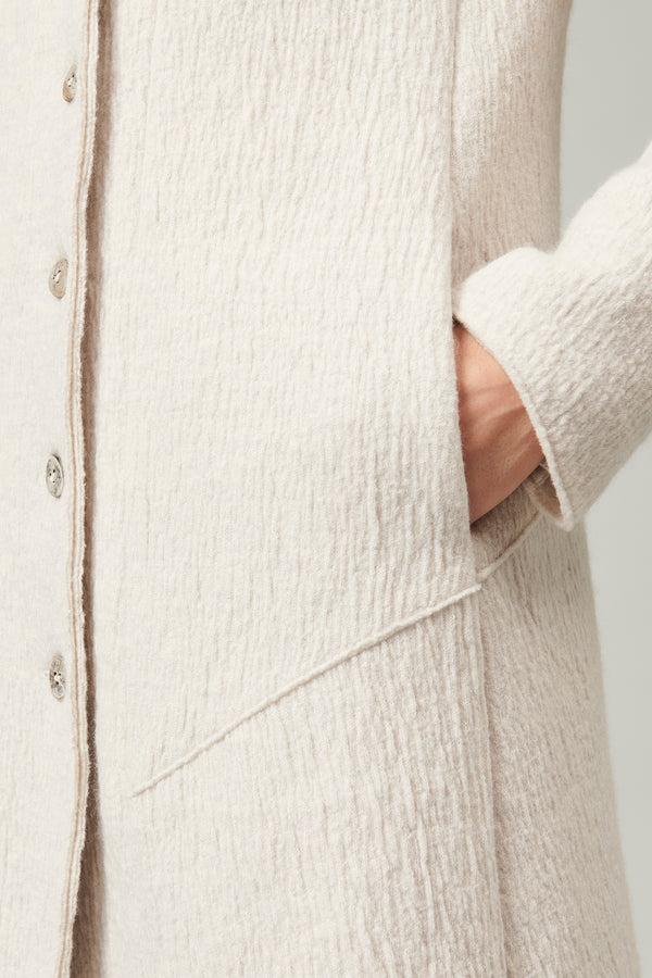 Transit Par Such Cappotto Lungo Slim Fit In Maglia Di Lana Cotta | 1013.CFDTRYX332.01 – Transit