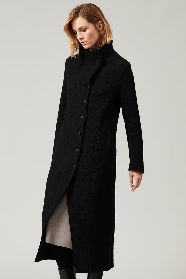 Transit Par Such Cappotto Lungo Slim Fit In Maglia Di Lana Cotta | 1013.CFDTRYX332.10 – Transit