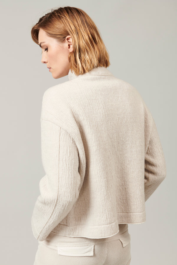 Transit Par Such Giacca Corta Collo Alto A Camicia In Lana Cotta | 1013.CFDTRYX335.01 – Transit