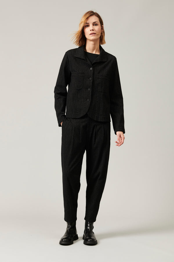 Transit Par Such Giacca Rigata In Cotone E Viscosa Stretch | 1013.CFDTRYC120.10 – Transit