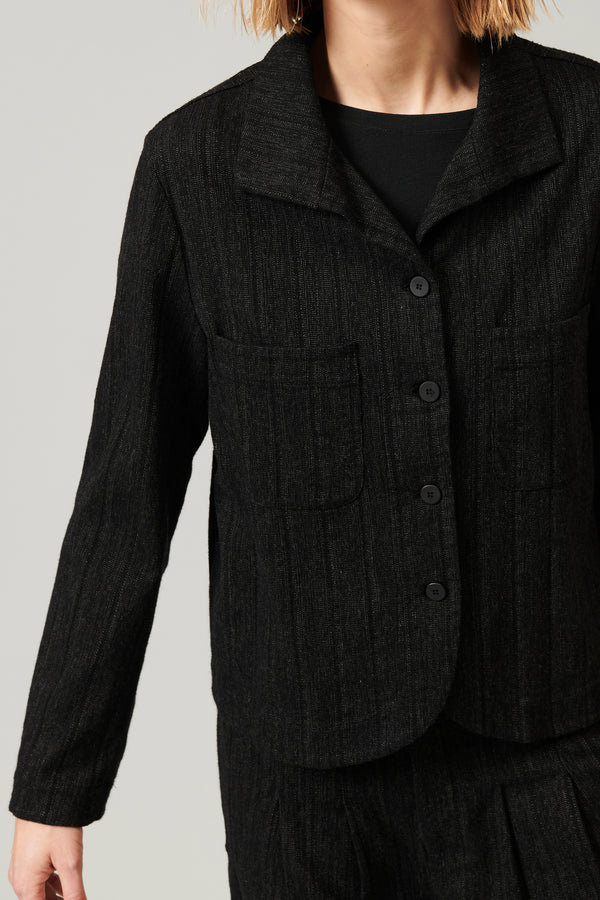 Transit Par Such Giacca Rigata In Cotone E Viscosa Stretch | 1013.CFDTRYC120.10 – Transit