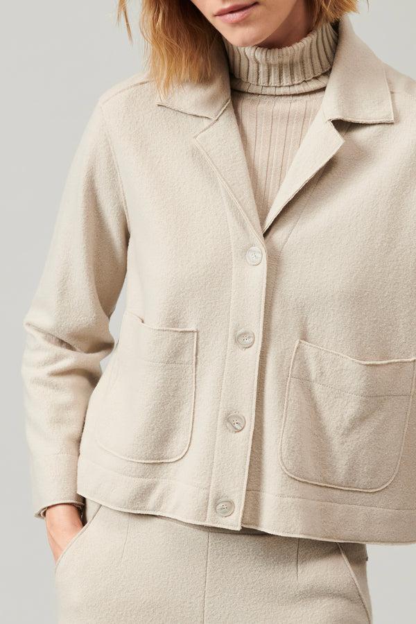 Transit Par Such Giacchino Sfoderato Con Collo A Rever In Pannetto Di Lana Dalla Vesti – Transit