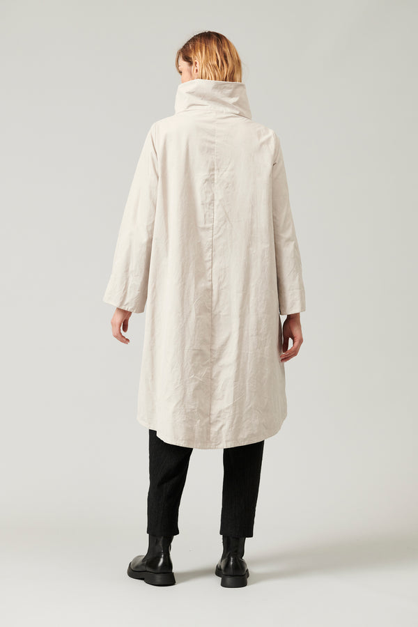 Transit Par Such Giaccone Outwear Zippato Di Cotone E Nylon Water Repellent Foderato Co – Transit