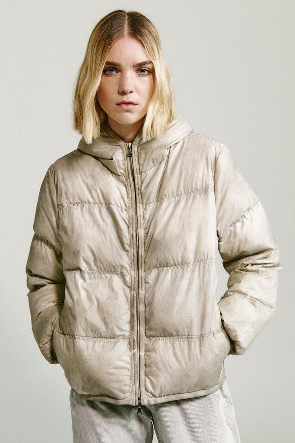 Transit Par Such Giubbino Corto In Vera Piuma 50 Grammi Con Cappuccio. Tinto Capo Evolu – Transit