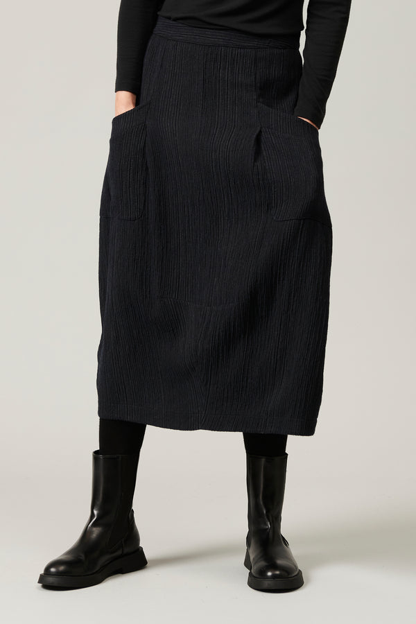 Transit Par Such Gonna Linea Bombé In Misto Lana Gessato Goffrato | 1013.CFDTRYA104.05 – Transit