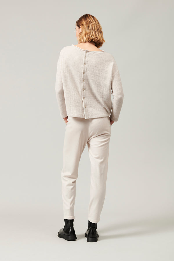 Transit Par Such Maglia Di Lana E Viscosa Jacquard Microfantasia Collo Sbarcato E Chius – Transit