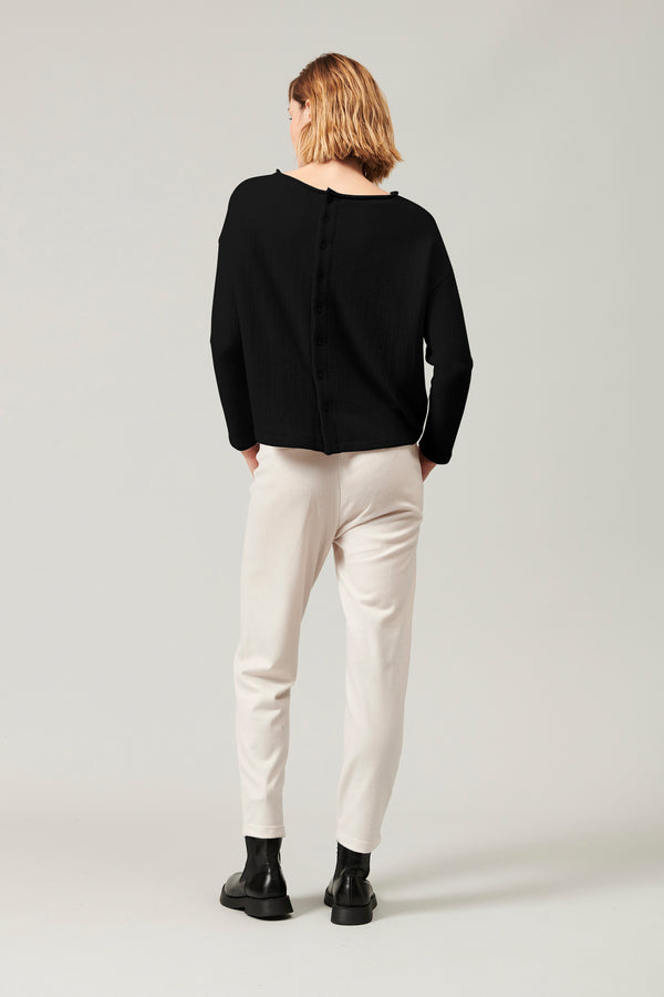 Transit Par Such Maglia Di Lana E Viscosa Jacquard Microfantasia Collo Sbarcato E Chius – Transit