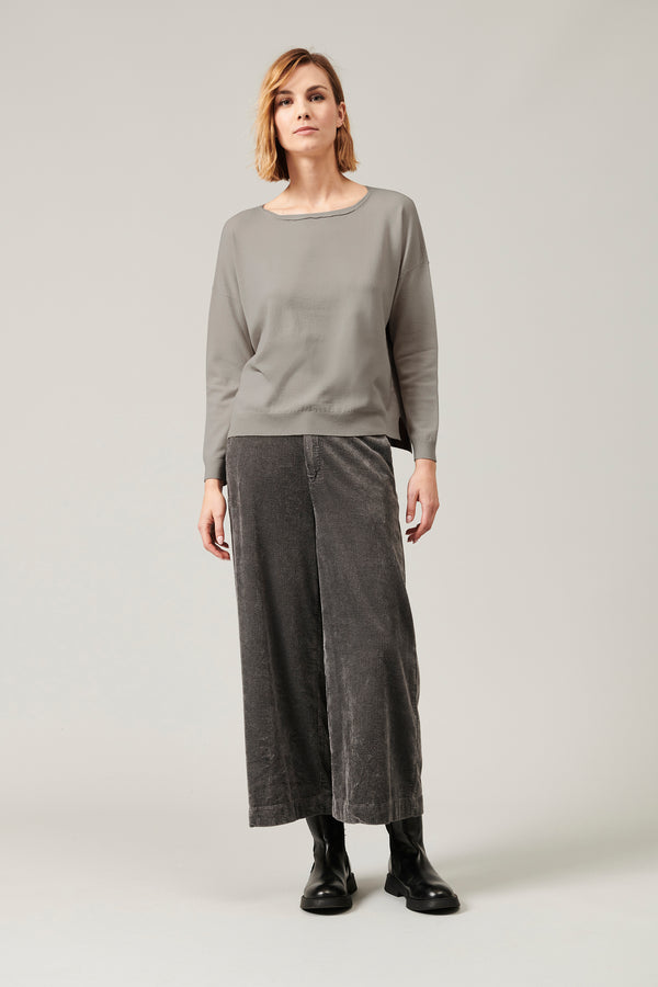 Transit Par Such Maglia Oversize In Viscosa E Lana. Linea A Scatola Collo A Barchetta – Transit