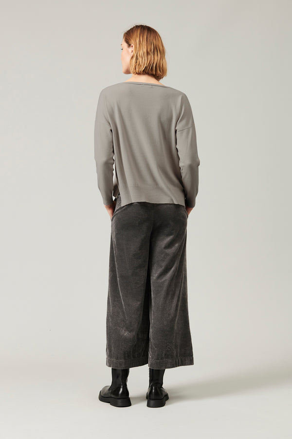 Transit Par Such Maglia Oversize In Viscosa E Lana. Linea A Scatola Collo A Barchetta – Transit