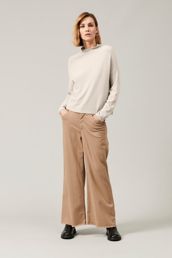 Transit Par Such Maglia Oversize In Viscosa E Lana. Linea A Scatola Collo A Vulcano | – Transit