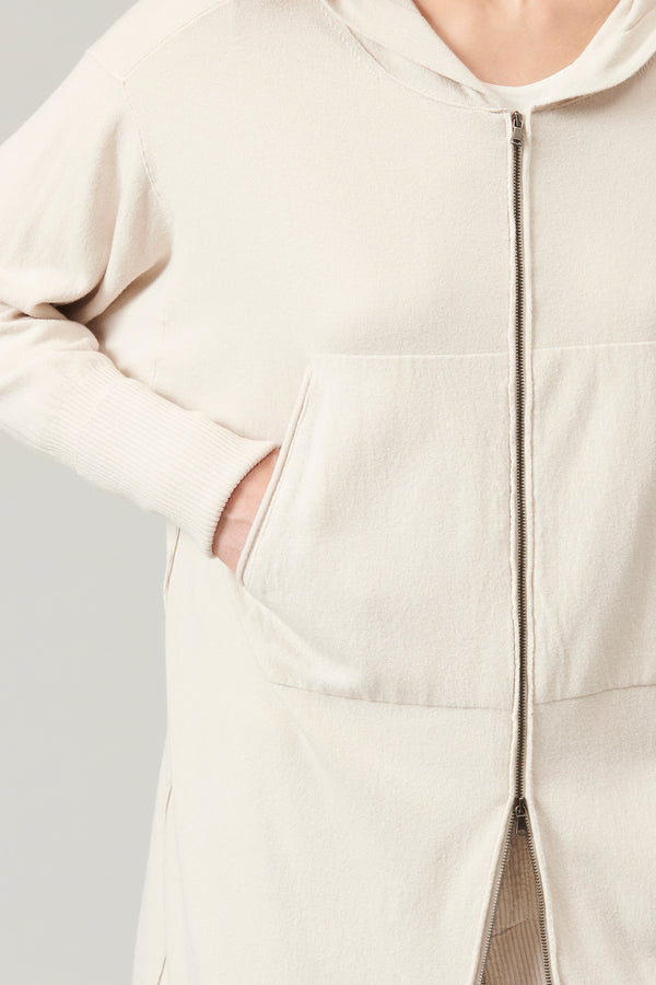 Transit Par Such Maxi Felpa Zippata Con Cappuccio In Viscosa E Lana | 1013.CFDTRY11467. – Transit