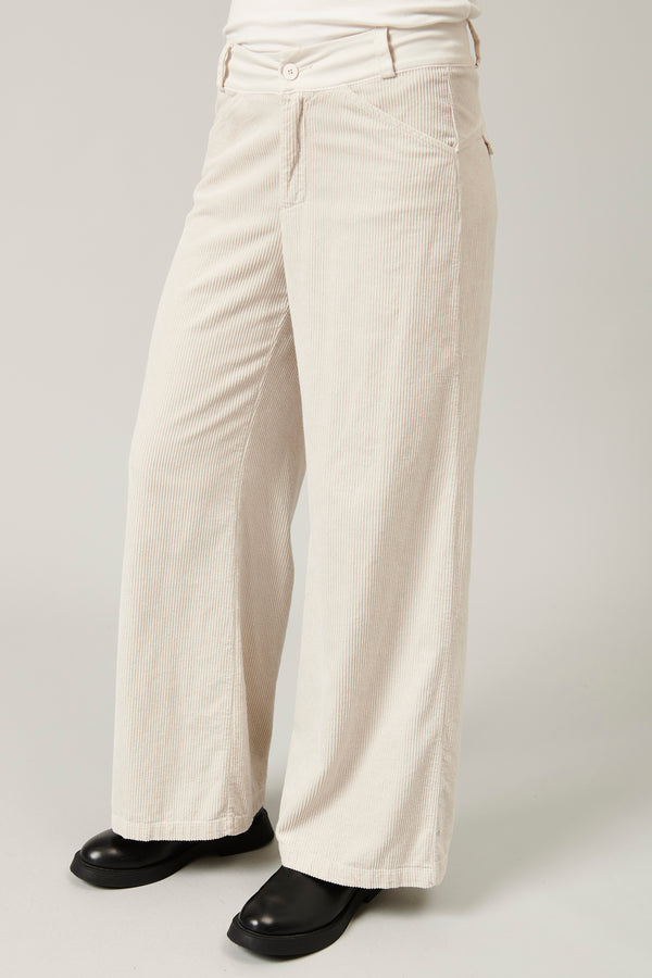 Transit Par Such Pantalone A Palazzo In Velluto A Coste Di Viscosa E Cotone Stretch | 1 – Transit