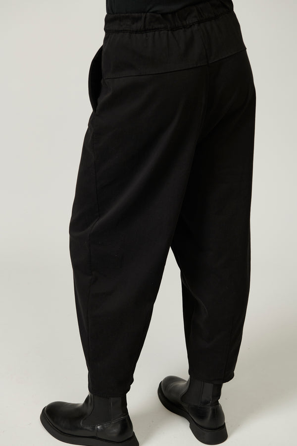 Transit Par Such Pantalone Ampio Linea Bombé Con Elastico Sul Dietro In Tencel Modal E – Transit