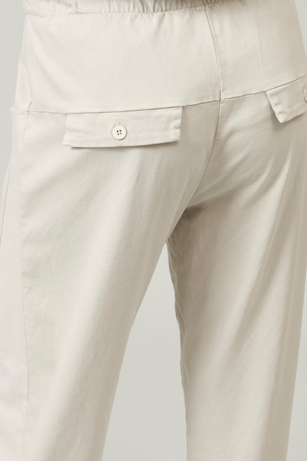 Transit Par Such Pantalone Comfort Fit Con Tasche Davanti In Viscosa E Cotone Stretch. – Transit