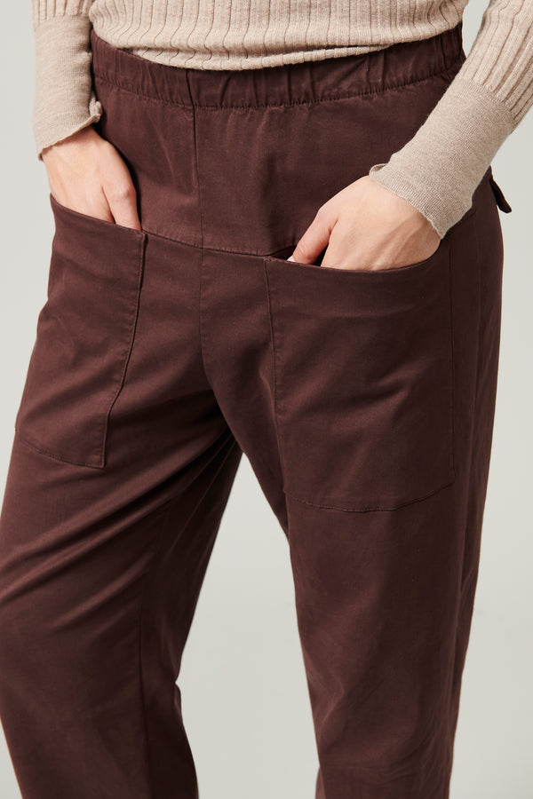 Transit Par Such Pantalone Comfort Fit Con Tasche Davanti In Viscosa E Cotone Stretch. – Transit