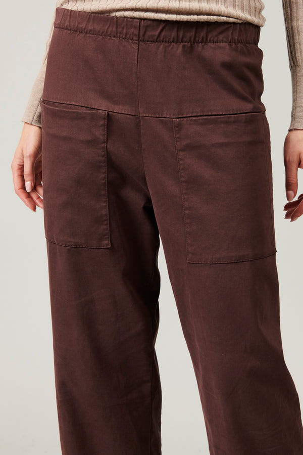 Transit Par Such Pantalone Comfort Fit Con Tasche Davanti In Viscosa E Cotone Stretch. – Transit