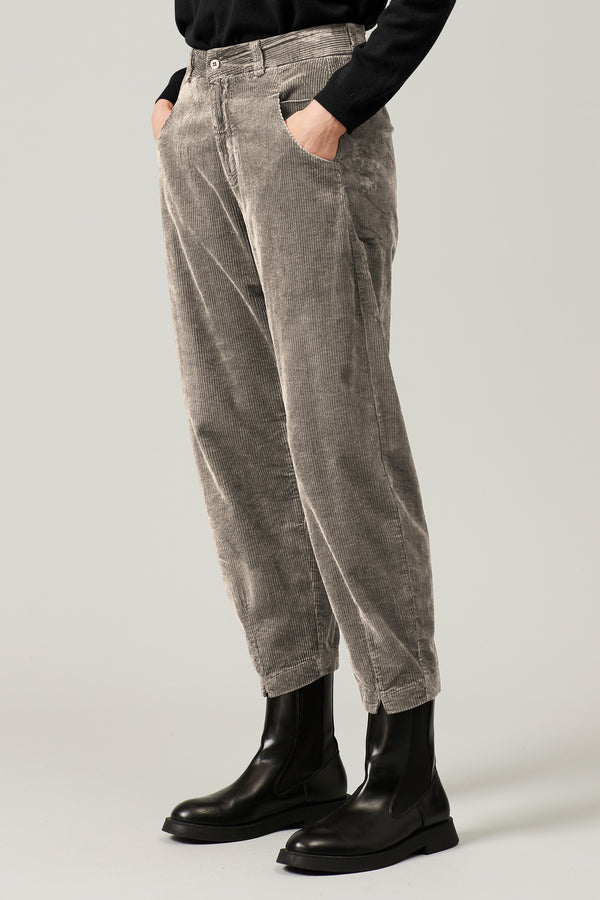 Transit Par Such Pantalone Comfort Fit In Velluto A Coste Di Viscosa E Cotone Stretch | – Transit