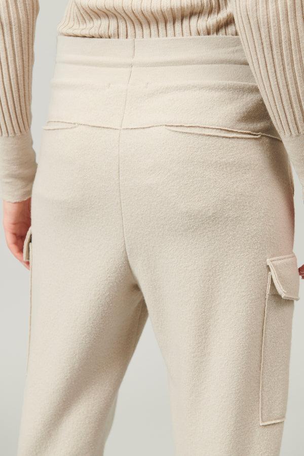 Transit Par Such Pantaloni Cargo In Panno Di Lana Con Cintura A Coste Di Lana Elastici – Transit