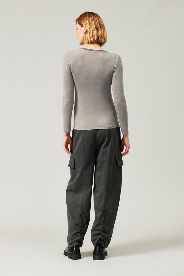 Transit Par Such T-shirt Scollo A V Slim Fit In Jersey Di Modal Stretch | 1013.CFDTRYI1 – Transit