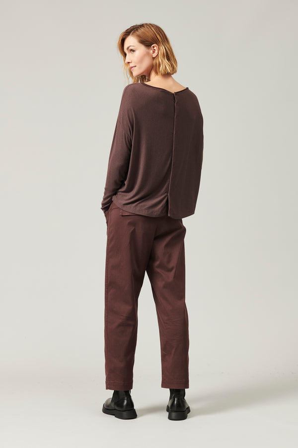 Transit Par Such T-shirt Vestibilità Over In Costina Di Jersey Misto Modal. Indossabile – Transit