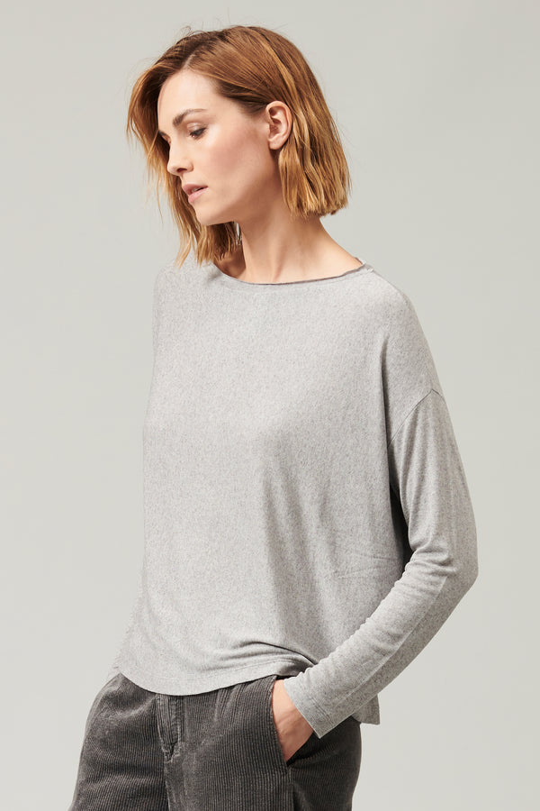 Transit Par Such T-shirt Vestibilità Over In Costina Di Jersey Misto Modal. Indossabile – Transit