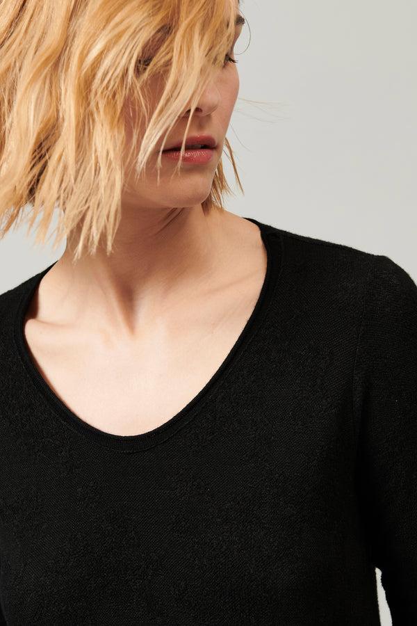 Transit Par Such Vestito In Maglia Con Filato In Misto Lana E Viscosa Con Lavorazione – Transit