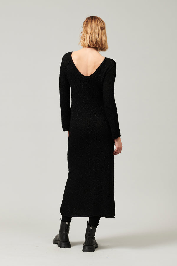 Transit Par Such Vestito Lungo Con Scollo A Barchetta E Scollatura A V Sulla Schiena I – Transit