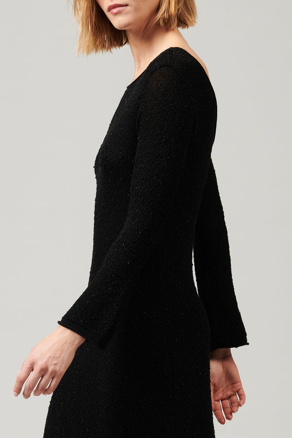 Transit Par Such Vestito Lungo Con Scollo A Barchetta E Scollatura A V Sulla Schiena I – Transit