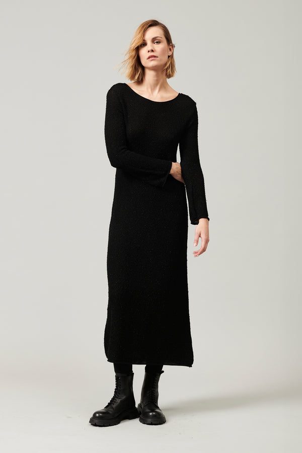 Transit Par Such Vestito lungo con scollo a barchetta e scollatura a v sulla schiena i – Transit