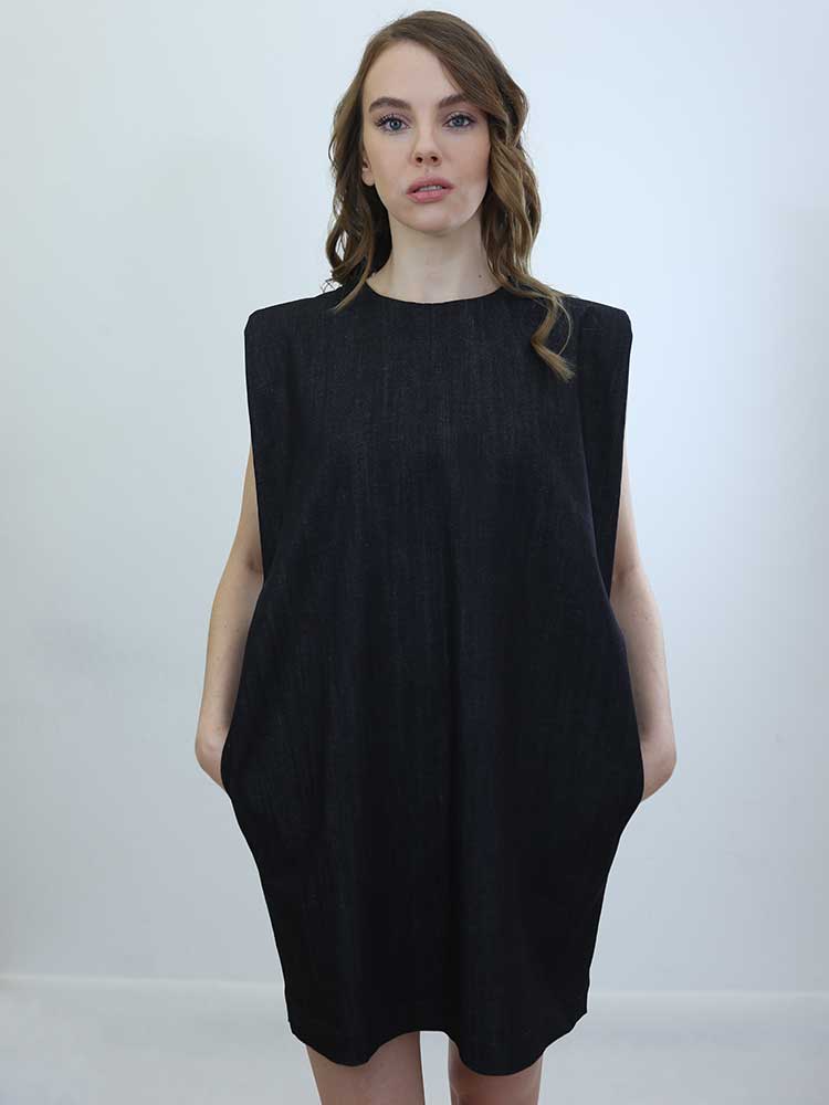 Tricot à Porter ABITO OVETTO CON SPALLINE IMBOTTITE