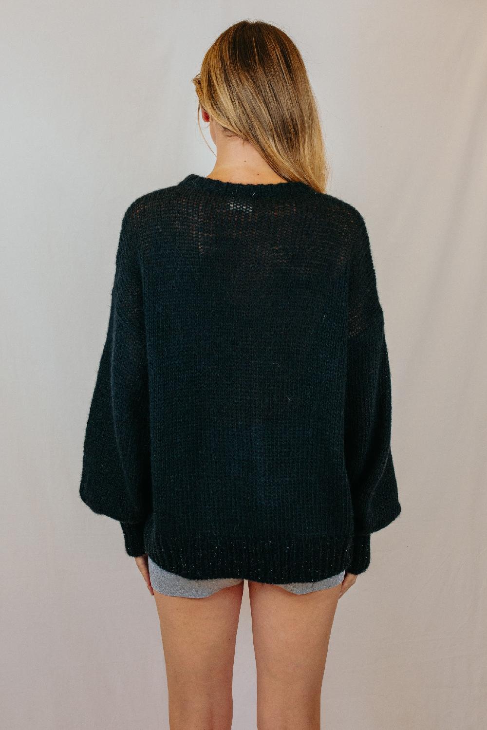 Tricot à Porter Maglia Girocollo Con Traforo A Rombi