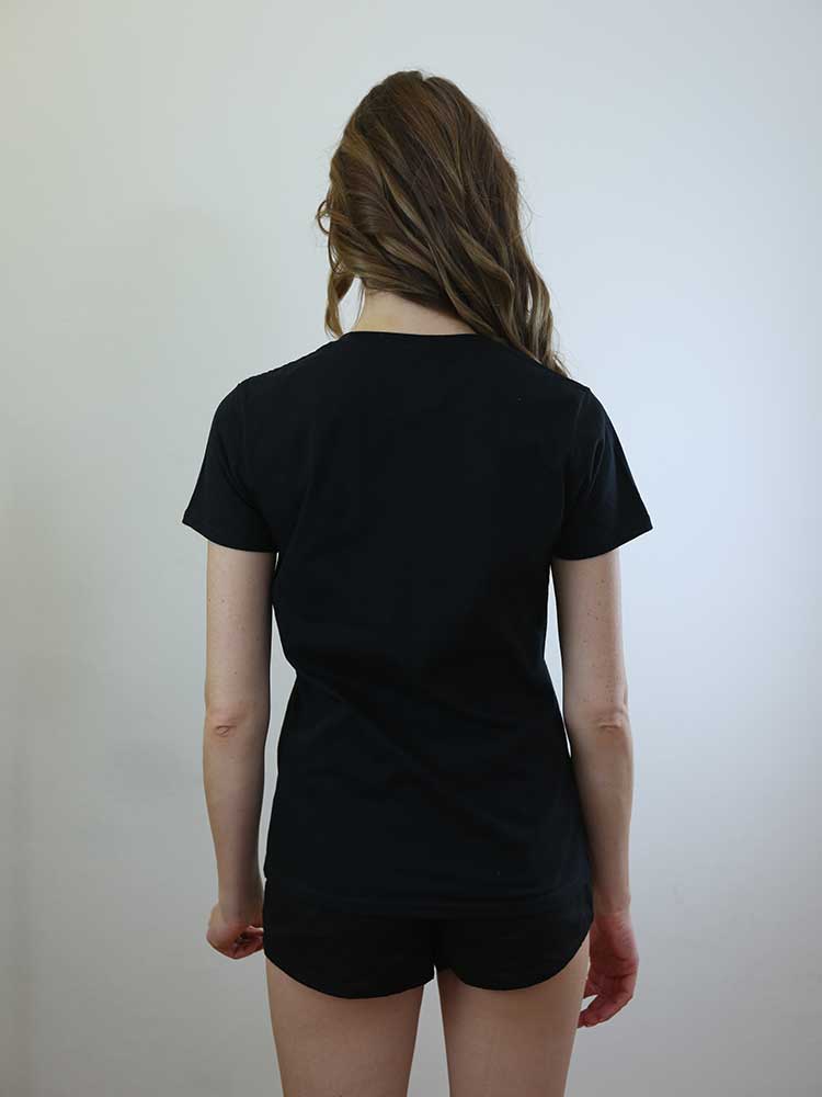 Tricot à Porter T-SHIRT SCOLLO GIRO CON APPLICAZIONI CROCHET