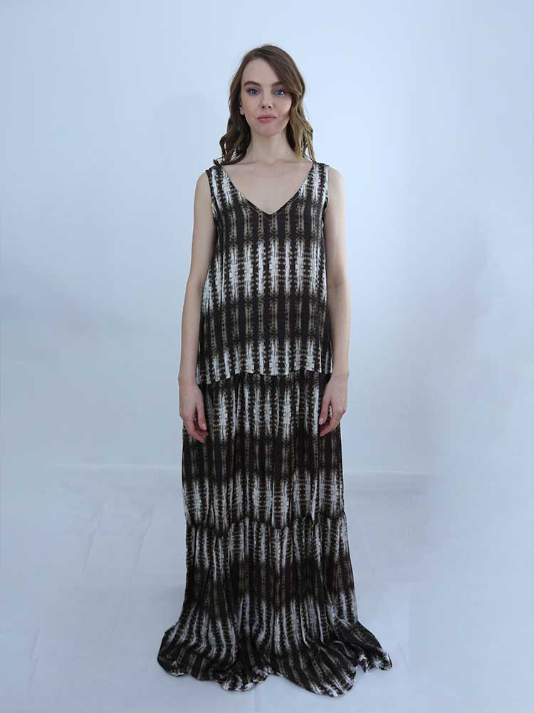 Tricot à Porter ABITO BALZE LUNGO SCOLLO CANOTTA