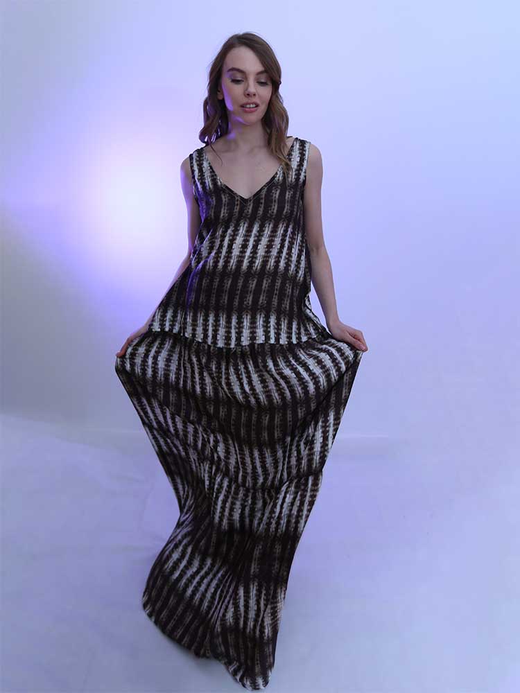 Tricot à Porter ABITO BALZE LUNGO SCOLLO CANOTTA