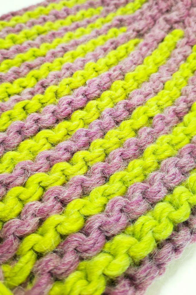 Tricot à Porter Berretto Lungo Bicolor