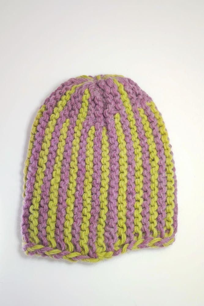 Tricot à Porter Berretto Lungo Bicolor