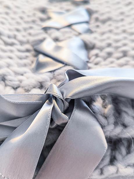 Tricot à Porter Berretto Nastro Raso