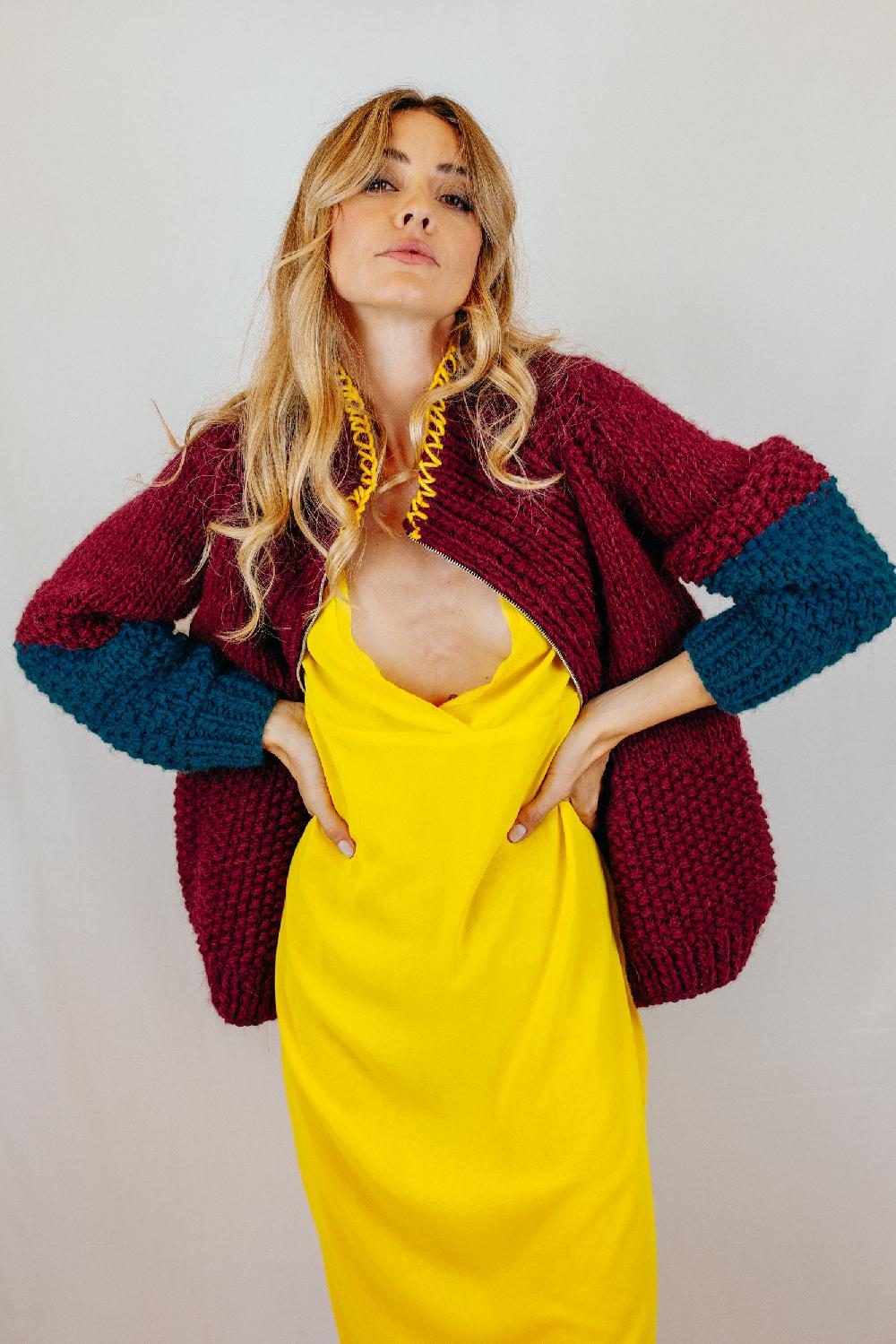 Tricot à Porter Bomber manica ragian