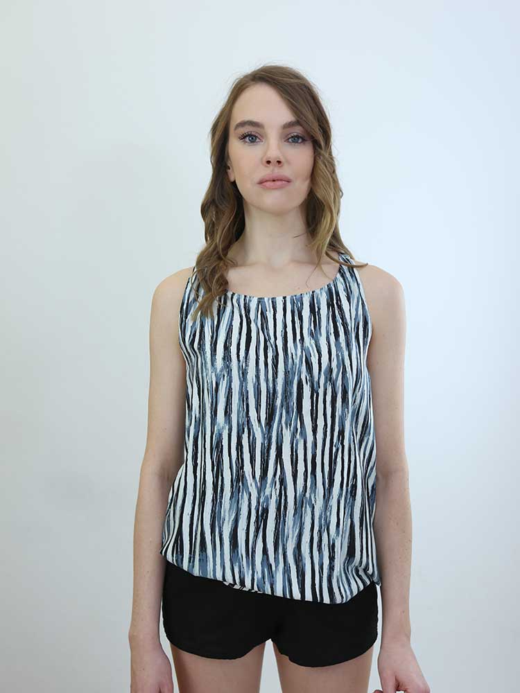 Tricot à Porter CANOTTA SCOLLO AMERICANA FANTASIA