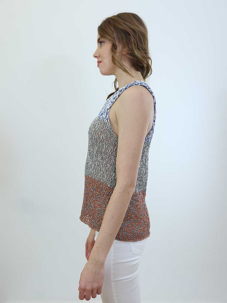 Tricot à Porter CANOTTA TRAFORATA SCOLLO AMERICANA