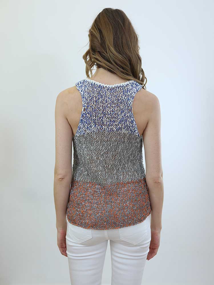 Tricot à Porter CANOTTA TRAFORATA SCOLLO AMERICANA